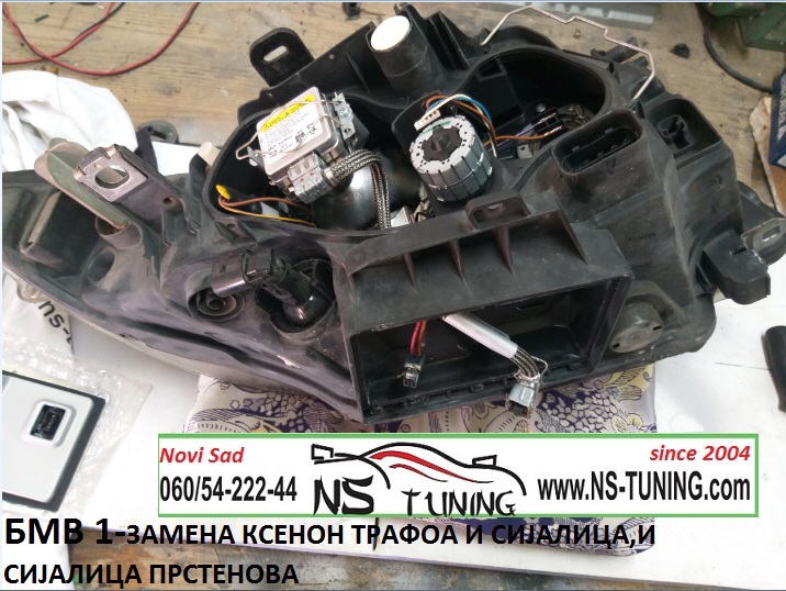 reparacija farova xenon bmw serija 1 d1s philips trafo valeo lad5gl ugradnja novi sad tuning